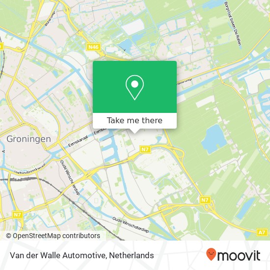 Van der Walle Automotive map