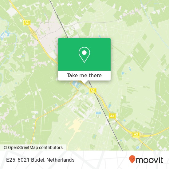 E25, 6021 Budel map