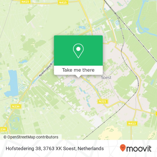 Hofstedering 38, 3763 XK Soest map