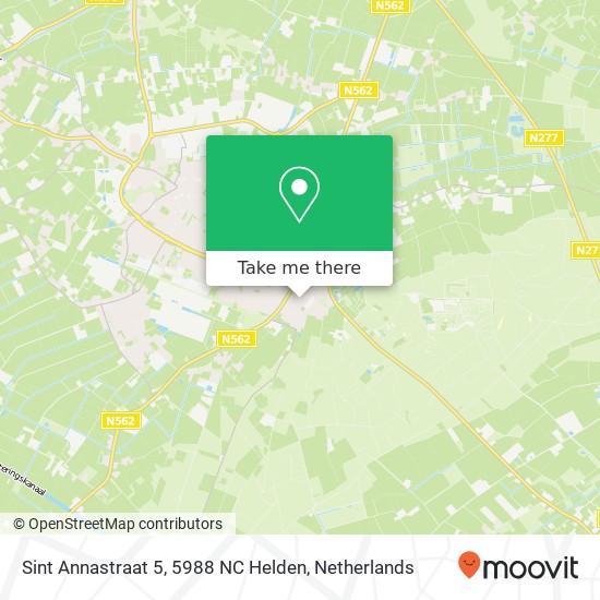 Sint Annastraat 5, 5988 NC Helden map