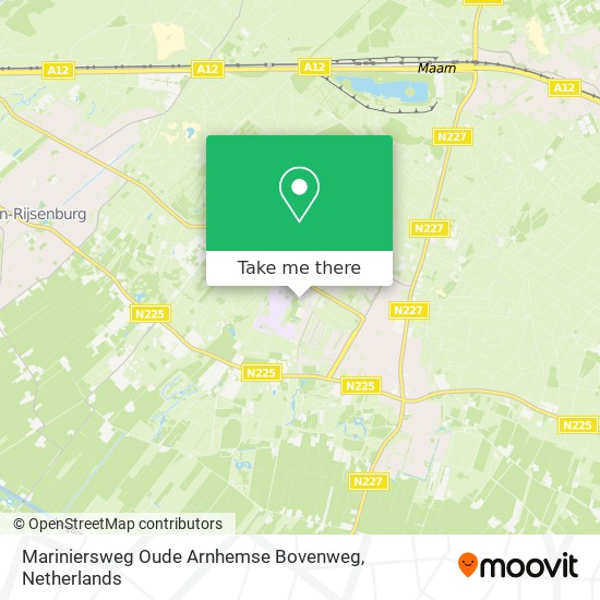Mariniersweg Oude Arnhemse Bovenweg Karte