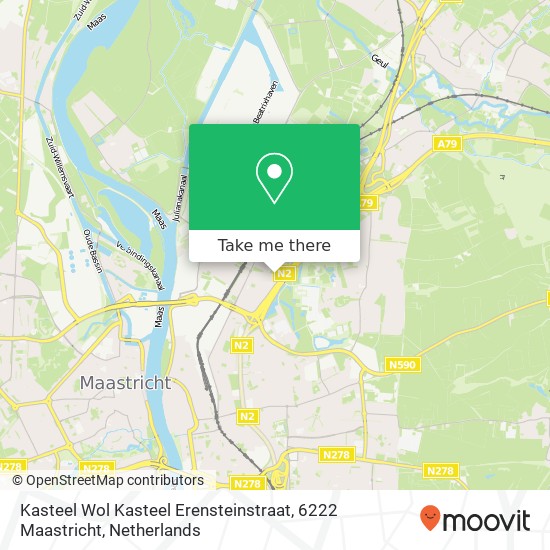 Kasteel Wol Kasteel Erensteinstraat, 6222 Maastricht Karte