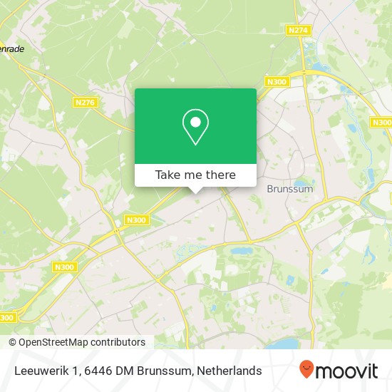 Leeuwerik 1, 6446 DM Brunssum Karte