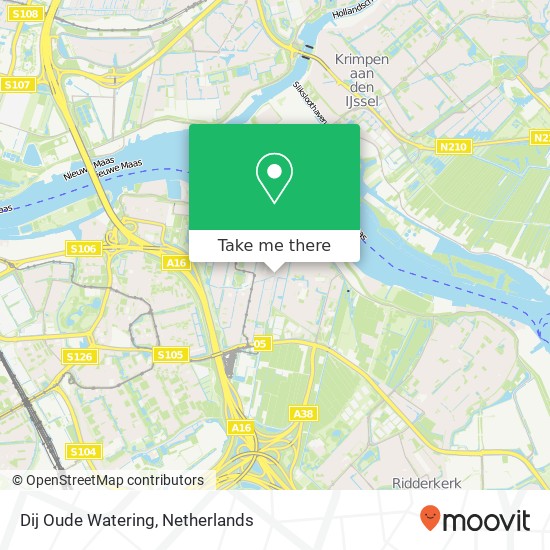 Dij Oude Watering map