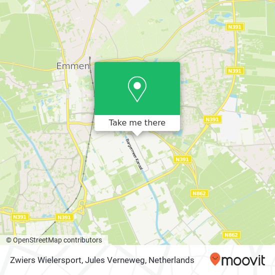 Zwiers Wielersport, Jules Verneweg map