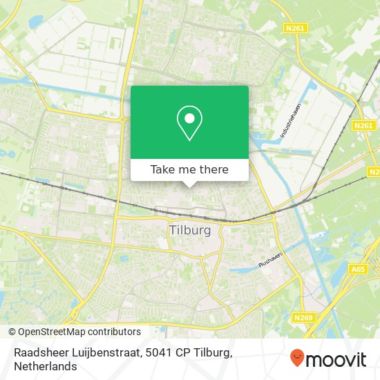 Raadsheer Luijbenstraat, 5041 CP Tilburg map