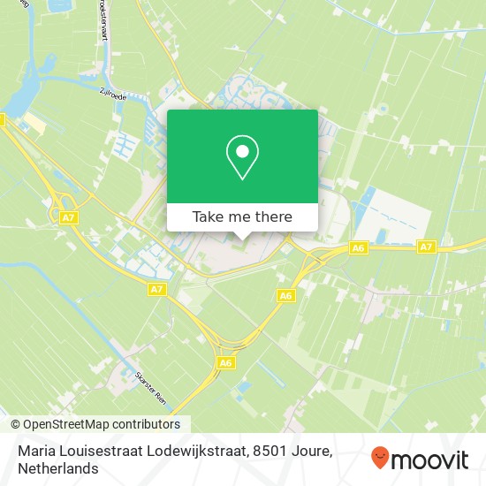 Maria Louisestraat Lodewijkstraat, 8501 Joure map