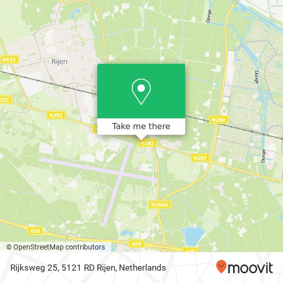 Rijksweg 25, 5121 RD Rijen map