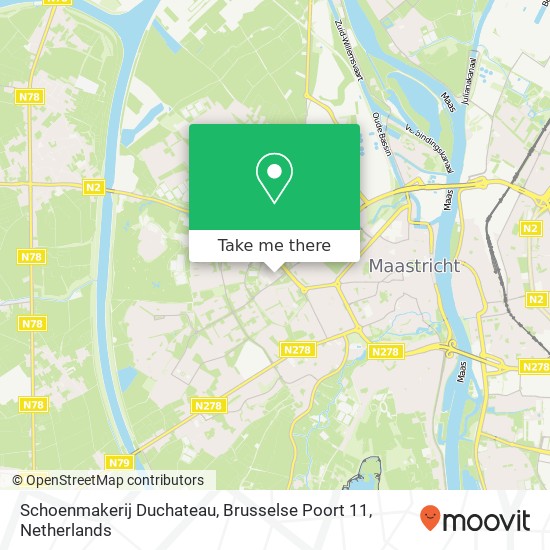 Schoenmakerij Duchateau, Brusselse Poort 11 map