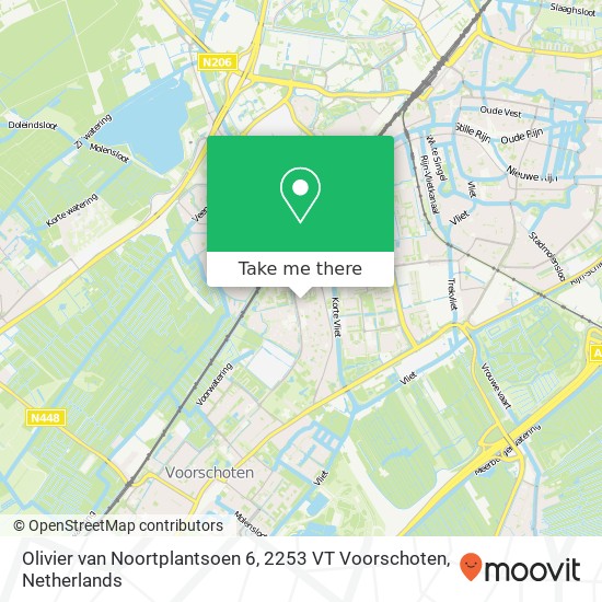 Olivier van Noortplantsoen 6, 2253 VT Voorschoten map