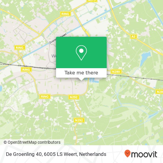 De Groenling 40, 6005 LS Weert map