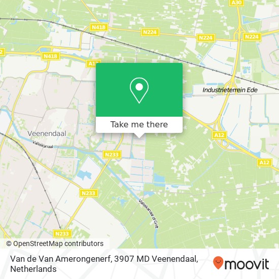 Van de Van Amerongenerf, 3907 MD Veenendaal map