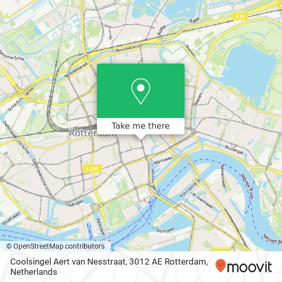 Coolsingel Aert van Nesstraat, 3012 AE Rotterdam Karte