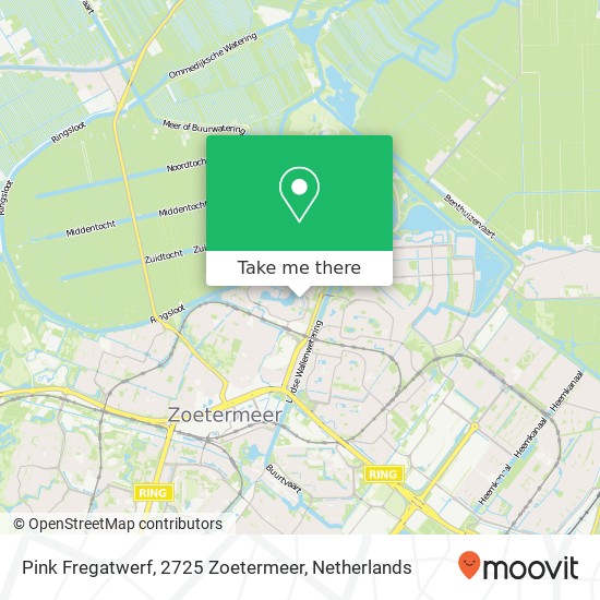 Pink Fregatwerf, 2725 Zoetermeer map