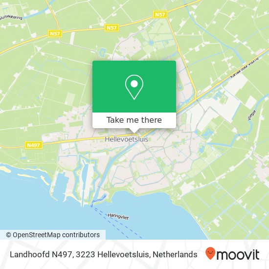 Landhoofd N497, 3223 Hellevoetsluis map