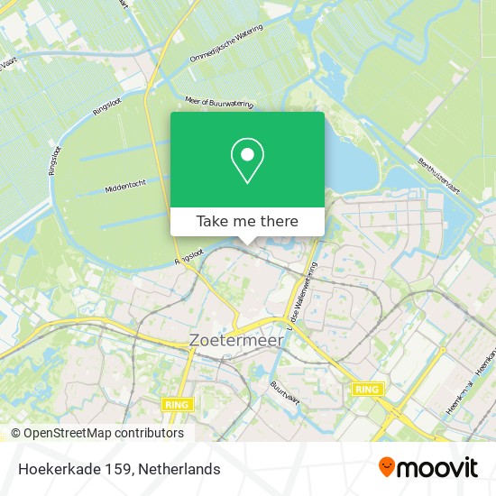 Hoekerkade 159 map