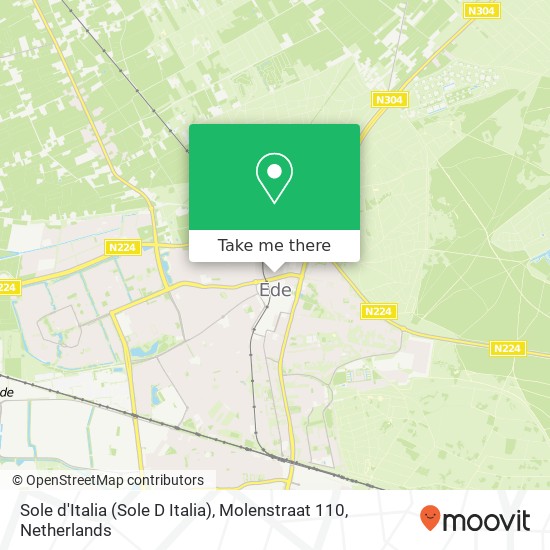 Sole d'Italia (Sole D Italia), Molenstraat 110 map