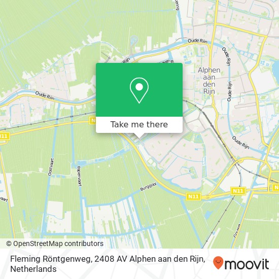 Fleming Röntgenweg, 2408 AV Alphen aan den Rijn map