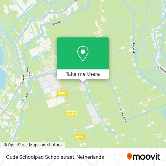 Oude Schoolpad Schoolstraat Karte