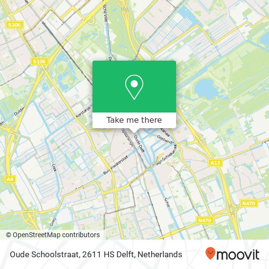 Oude Schoolstraat, 2611 HS Delft Karte