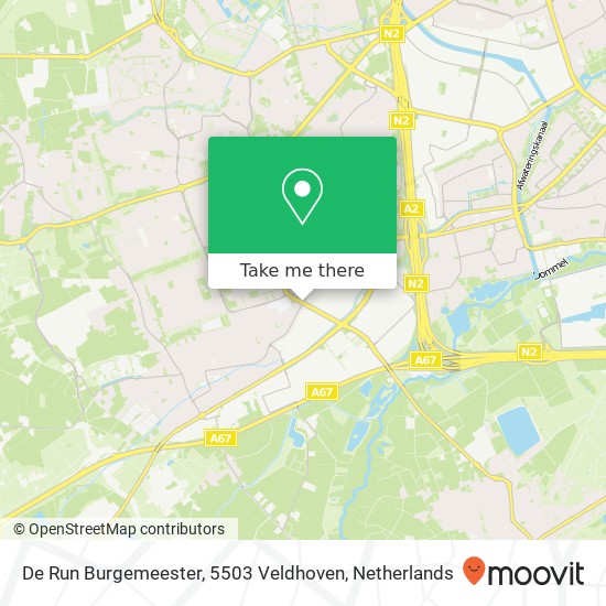 De Run Burgemeester, 5503 Veldhoven map