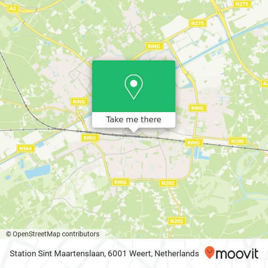 Station Sint Maartenslaan, 6001 Weert map