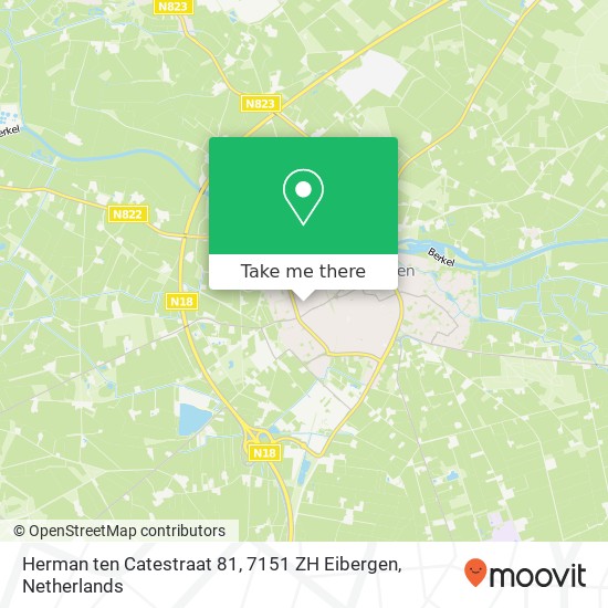 Herman ten Catestraat 81, 7151 ZH Eibergen map