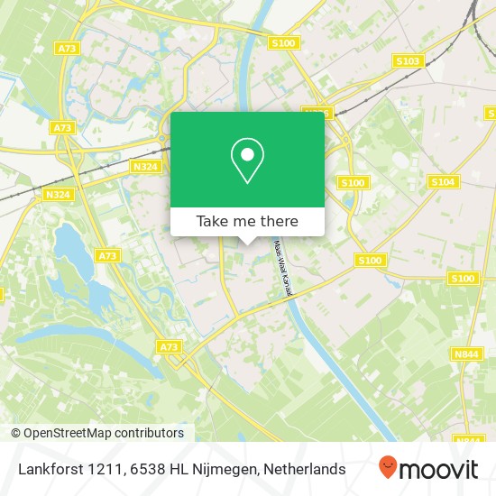 Lankforst 1211, 6538 HL Nijmegen map