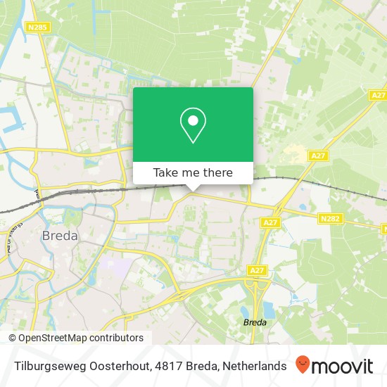 Tilburgseweg Oosterhout, 4817 Breda map