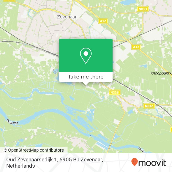 Oud Zevenaarsedijk 1, 6905 BJ Zevenaar map