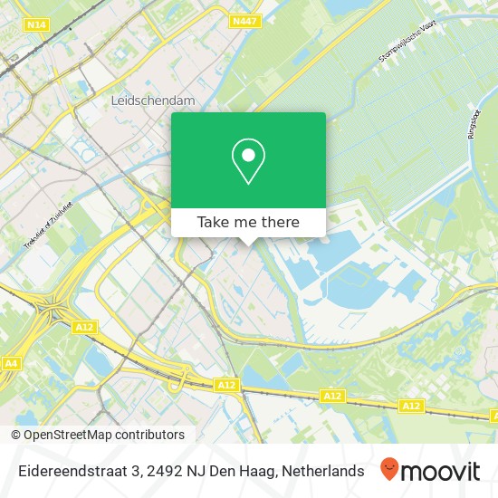 Eidereendstraat 3, 2492 NJ Den Haag Karte