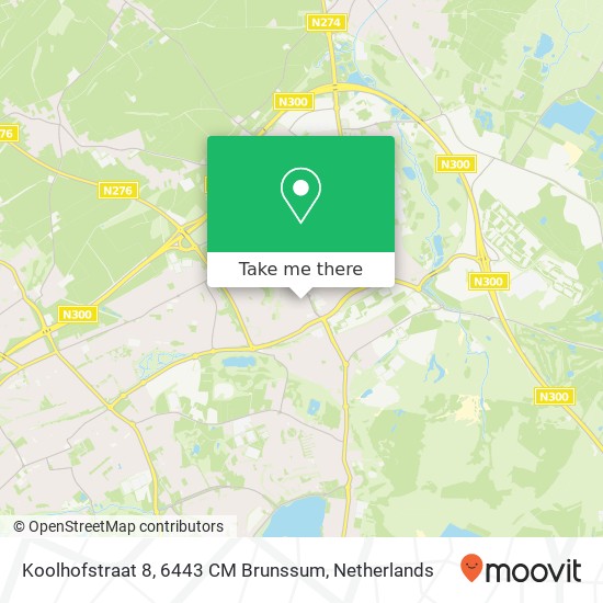 Koolhofstraat 8, 6443 CM Brunssum map