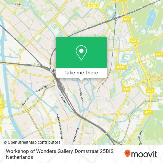 Workshop of Wonders Gallery, Domstraat 25BIS map