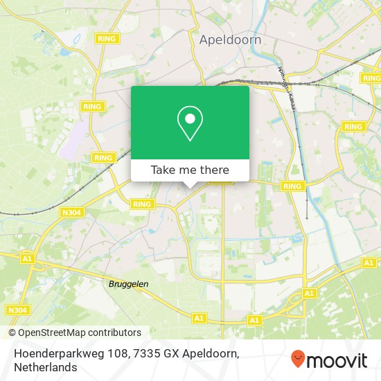 Hoenderparkweg 108, 7335 GX Apeldoorn Karte