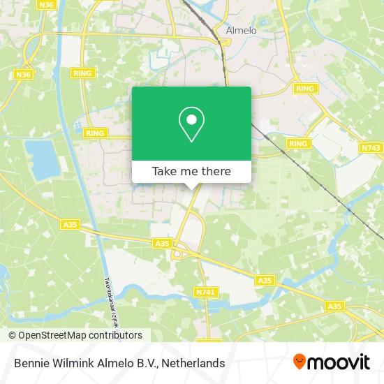 Bennie Wilmink Almelo B.V. map