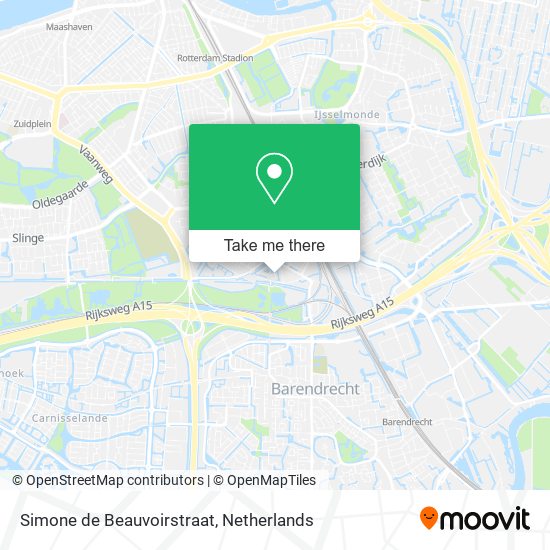 Simone de Beauvoirstraat map