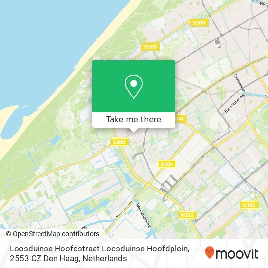 Loosduinse Hoofdstraat Loosduinse Hoofdplein, 2553 CZ Den Haag map