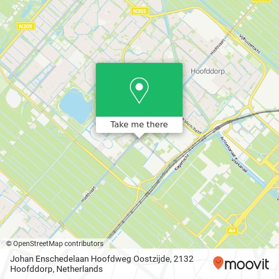 Johan Enschedelaan Hoofdweg Oostzijde, 2132 Hoofddorp map