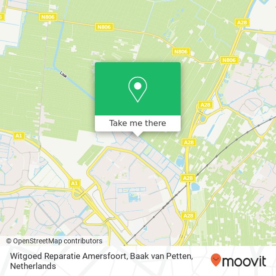 Witgoed Reparatie Amersfoort, Baak van Petten Karte