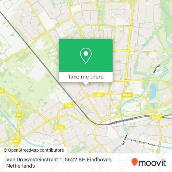 Van Druyvesteinstraat 1, 5622 BH Eindhoven Karte
