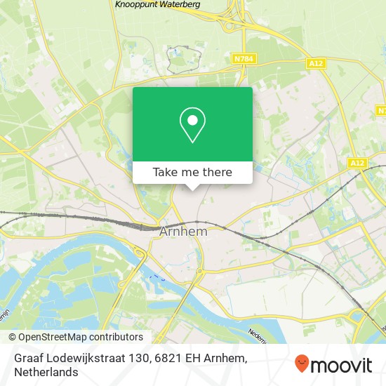 Graaf Lodewijkstraat 130, 6821 EH Arnhem map