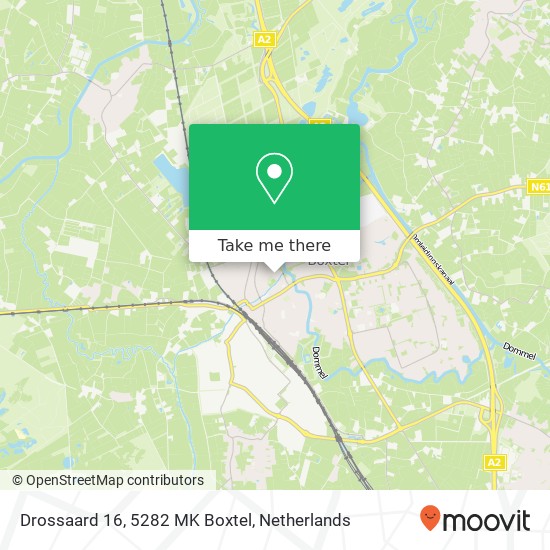 Drossaard 16, 5282 MK Boxtel map