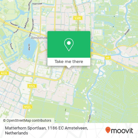 Matterhorn Sportlaan, 1186 EC Amstelveen Karte