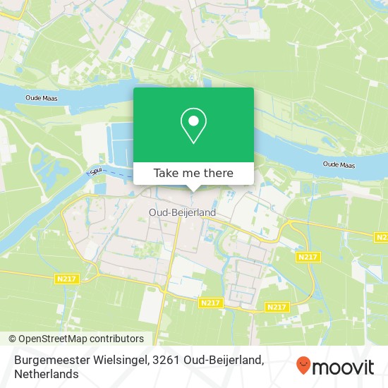 Burgemeester Wielsingel, 3261 Oud-Beijerland Karte