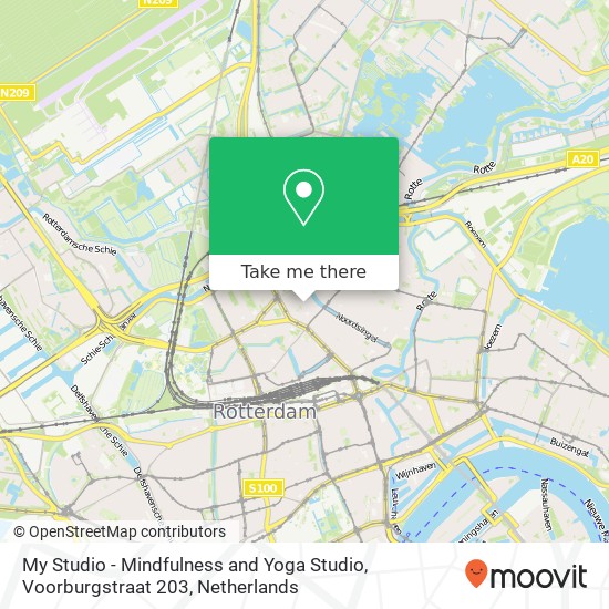 My Studio - Mindfulness and Yoga Studio, Voorburgstraat 203 map