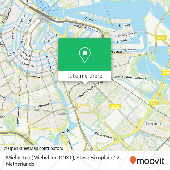 Michel-Inn (Michel-Inn OOST), Steve Bikoplein 12 map
