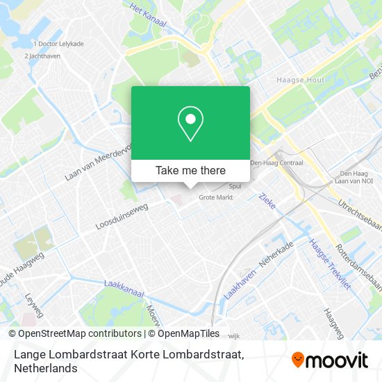 Lange Lombardstraat Korte Lombardstraat map