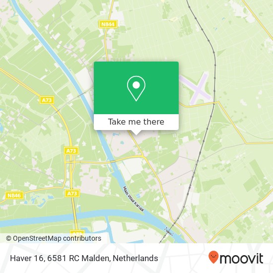 Haver 16, 6581 RC Malden map