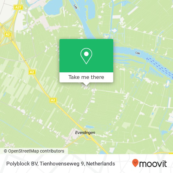 Polyblock BV, Tienhovenseweg 9 map