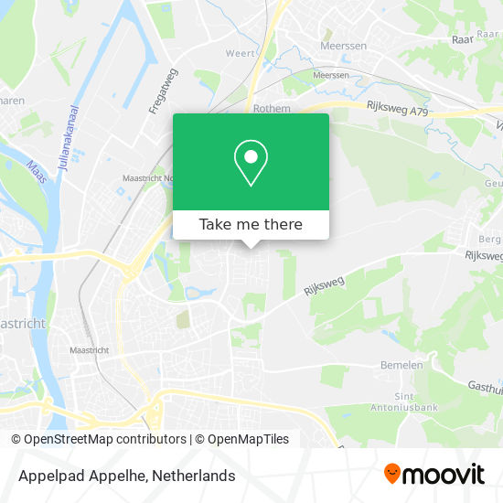 Appelpad Appelhe map